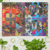 Galo de Barcelos, Portugal Geschirrtuch (Gefaltet)