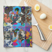 Galo de Barcelos, Portugal Geschirrtuch (Viertel Falte)