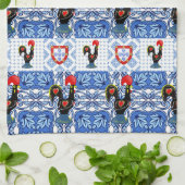 Galo de Barcelos, Portugal Geschirrtuch (Gefaltet)