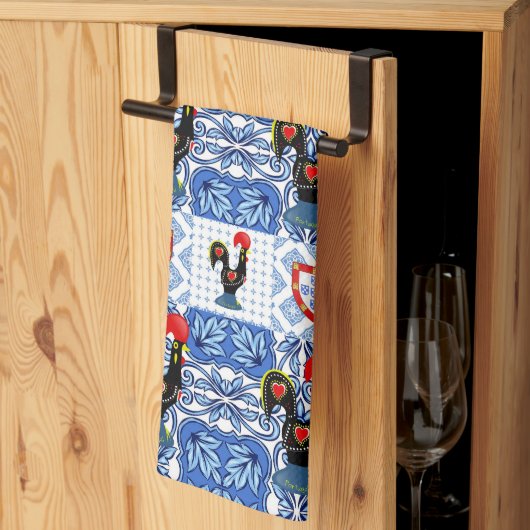 Galo de Barcelos, Portugal Geschirrtuch (Drittel gefaltet)