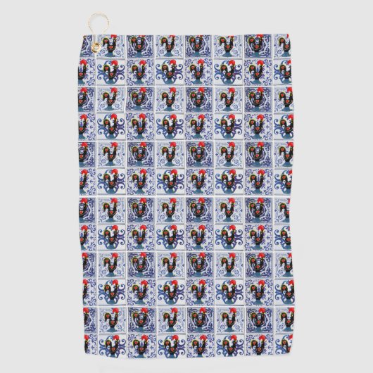 Galo de Barcelos, Portugal Golfhandtuch (Vorderseite)