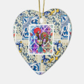 Galo de Barcelos, Portugal Keramik Ornament (Links)