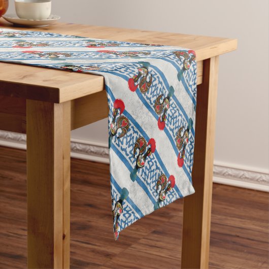 Galo de Barcelos, Portugal Kurzer Tischläufer (Beispiel)