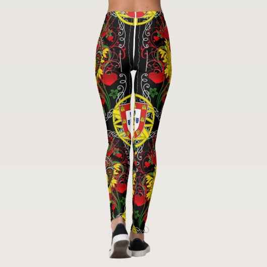 Galo de Barcelos, Portugal Leggings (Rückseite)