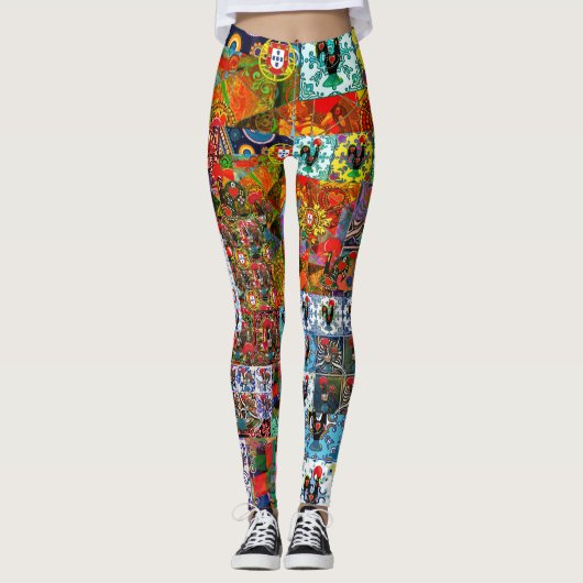 Galo de Barcelos, Portugal Leggings (Vorderseite)