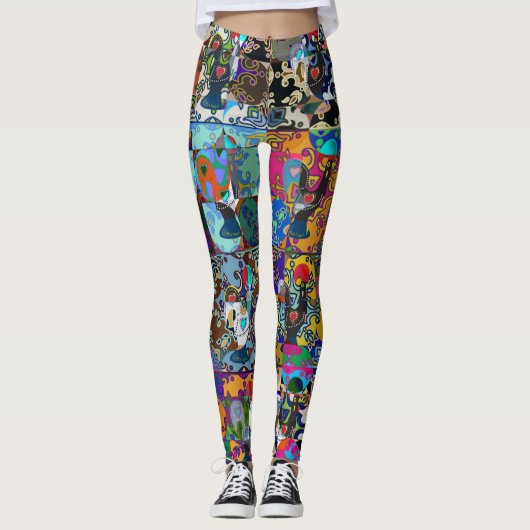 Galo de Barcelos, Portugal Leggings (Vorderseite)