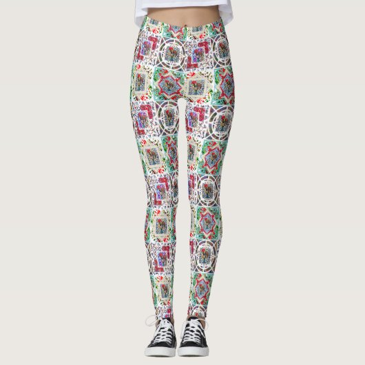 Galo de Barcelos, Portugal Leggings (Vorderseite)