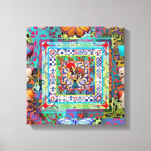 Galo de Barcelos, Portugal Leinwanddruck (Vorderseite)