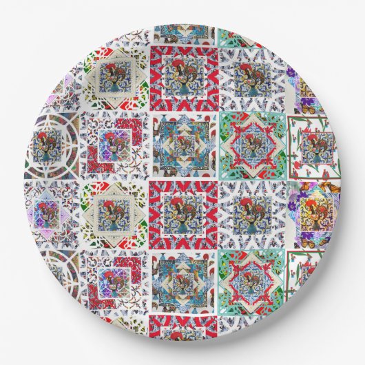 Galo de Barcelos, Portugal Pappteller (Vorderseite)