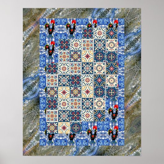 Galo de Barcelos, Portugal Poster (Vorne)