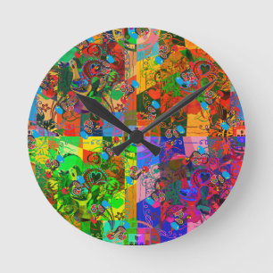 Galo de Barcelos, Portugal Runde Wanduhr