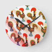 Galo de Barcelos, Portugal Runde Wanduhr (Vorderseite)