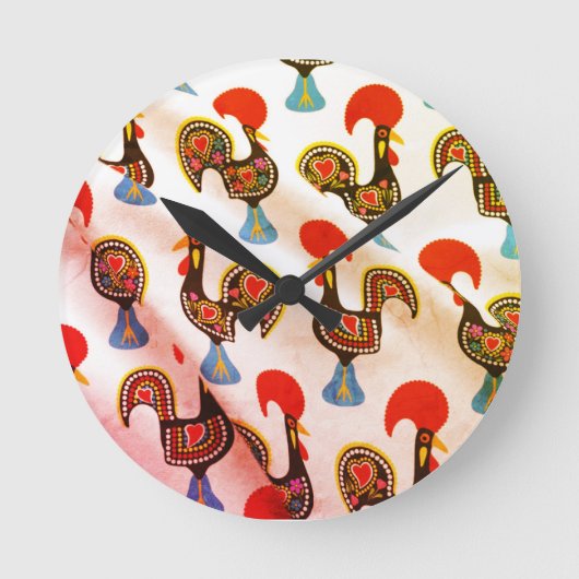Galo de Barcelos, Portugal Runde Wanduhr (Vorderseite)