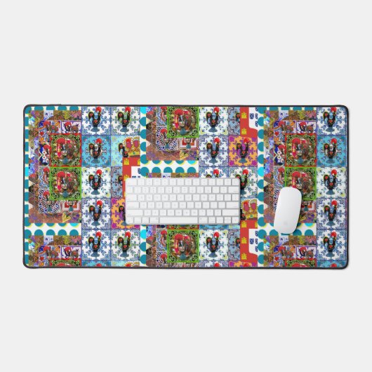 Galo de Barcelos, Portugal Schreibtischunterlage (Tastatur & Maus)