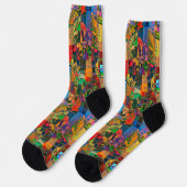 Galo de Barcelos, Portugal Socken (Linkes Detail)