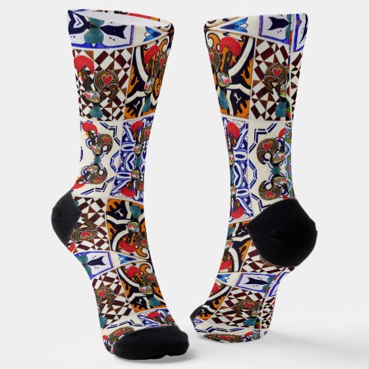 Galo de Barcelos, Portugal Socken (Gewinkelt)