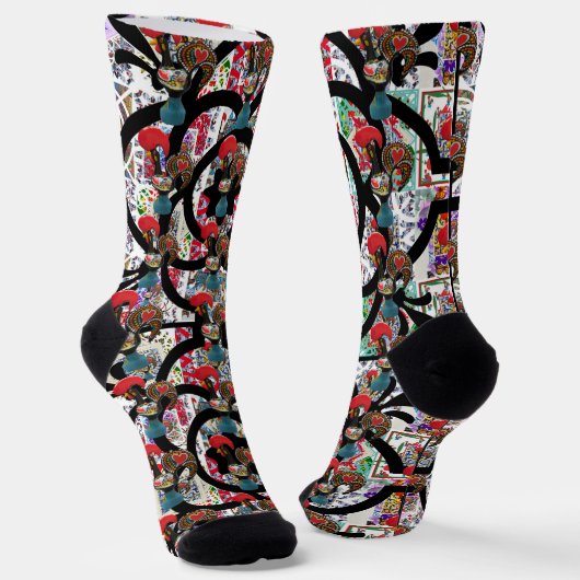 Galo de Barcelos, Portugal Socken (Gewinkelt)