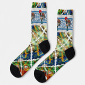 Galo de Barcelos, Portugal Socken (Linkes Detail)
