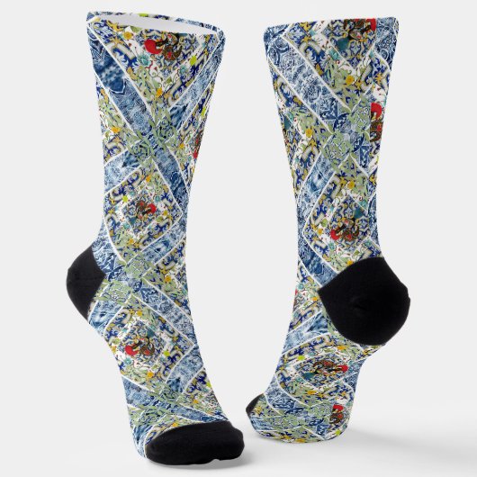 Galo de Barcelos, Portugal Socken (Gewinkelt)