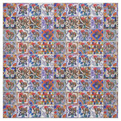 Galo de Barcelos, Portugal Stoff (Muster)