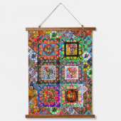 Galo de Barcelos, Portugal Wandteppich Mit Holzrahmen (Vorderseite)