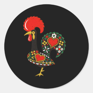 Galo De Barcelos portugiesisches Rooster Runder Aufkleber