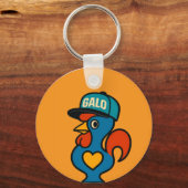 Galo Portugal Keychain – Cute Portuguese Rooster G Schlüsselanhänger (Vorderseite)