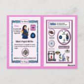 Galoa - Gadolinium Trading Card Postkarte (Rückseite)