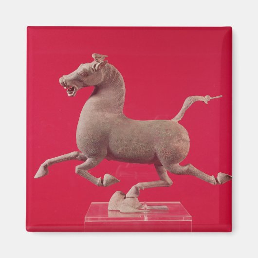 Galoping Pferd mit einem Hoof Resten auf einem Magnet (Vorne)