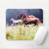 Galoping Pferde Fotografie Mousepad (Mit Mouse)