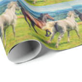 Galopp Geschenkpapier (Rolleneckpunkt)
