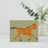 Galopp Halloween Pferd Postkarte (Stehend Vorderseite)