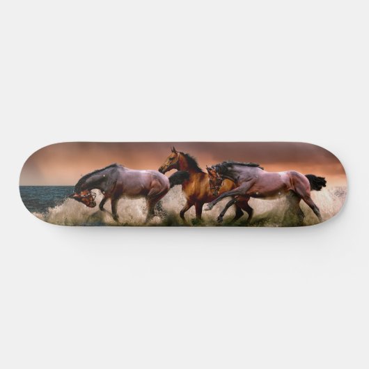 Galopp Pferde im Surfbrett Skateboard (Horizontal)