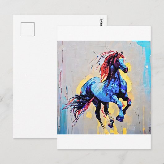 Galopp Postkarte (Vorne/Hinten)