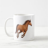Galoppierende Bucht-Gelding Tasse (Links)
