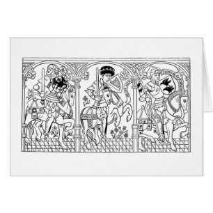 Galoppierende LEERE Karten der Ritter