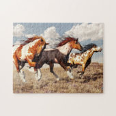 Galoppierende Mustangs Puzzle (Horizontal)
