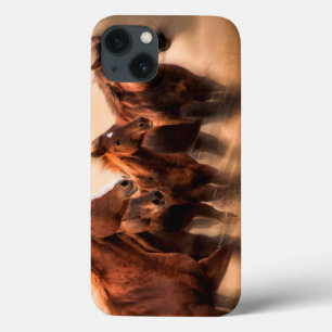 Galoppierende Pferde, Unschärfe und fliegende Mähn Case-Mate iPhone Hülle