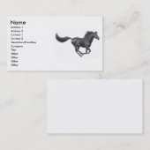 Galoppierende PferdeVisitenkarte Visitenkarte (Vorne/Hinten)