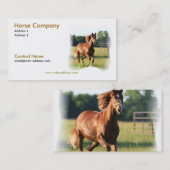 Galoppierende PferdeVisitenkarte Visitenkarte (Vorne/Hinten)