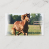 Galoppierende PferdeVisitenkarte Visitenkarte (Rückseite)