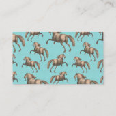 Galoppierender spanischer visitenkarte (Rückseite)