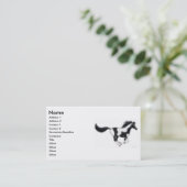 Galoppierendes Farben-Pferd Visitenkarte (Stehend Vorderseite)