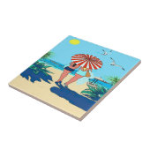 Gals on Beach Fliese (Seite)