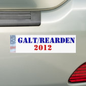 Galt/Rearden Präsident 2012 Autoaufkleber (Auf Auto)