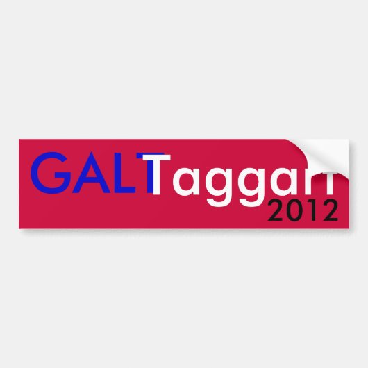 Galt Taggart 2012 Autoaufkleber (Vorne)