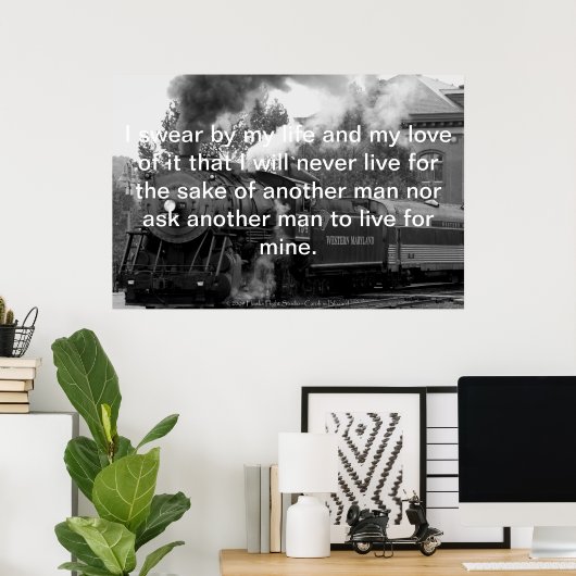 Galt's Credo Poster (Heimbüro)