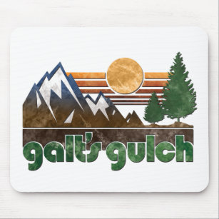 Galts Gulch-Atlas zuckte Mausunterlage Mousepad