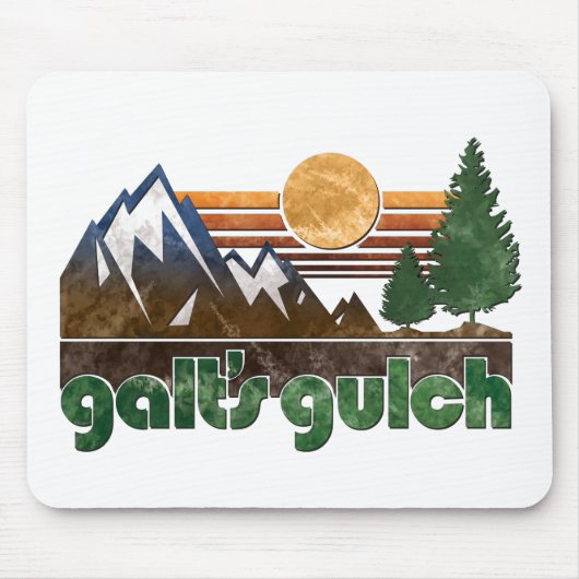 Galts Gulch-Atlas zuckte Mausunterlage Mousepad (Vorne)