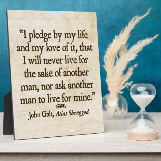 Galt's Pledge Plaque Fotoplatte (Seite)